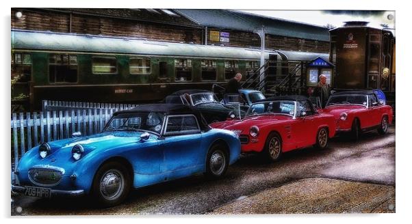 The Stately MG at the Station Acrylic by Framemeplease UK