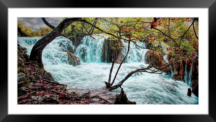Plitvice Waterfalls Framed Mounted Print by Colin Metcalf