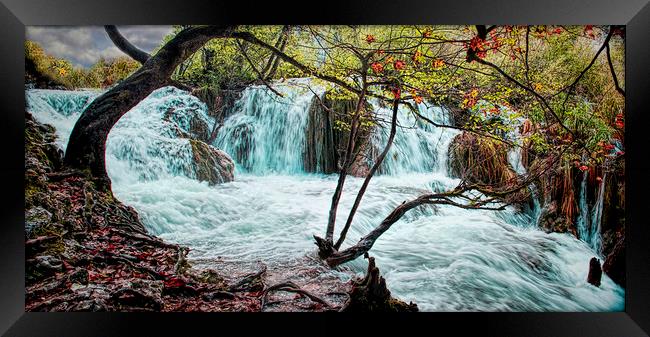 Plitvice Waterfalls Framed Print by Colin Metcalf