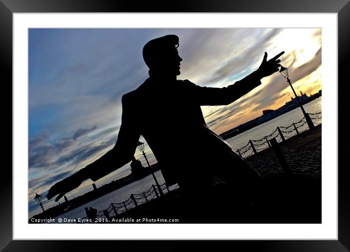 Billy Fury's Sunset Framed Mounted Print by Dave Eyres