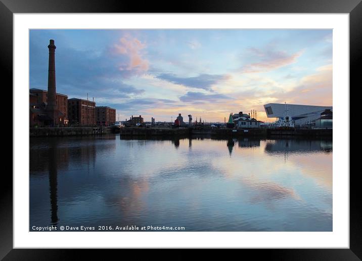 Canning Dock Framed Mounted Print by Dave Eyres