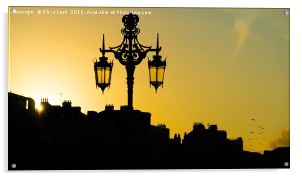 Sunrise In Brighton Acrylic by Chris Lord