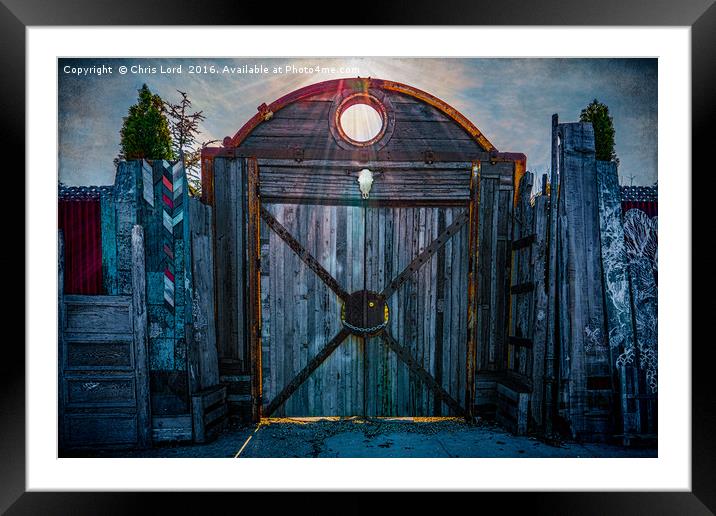 Locked and Chained Framed Mounted Print by Chris Lord
