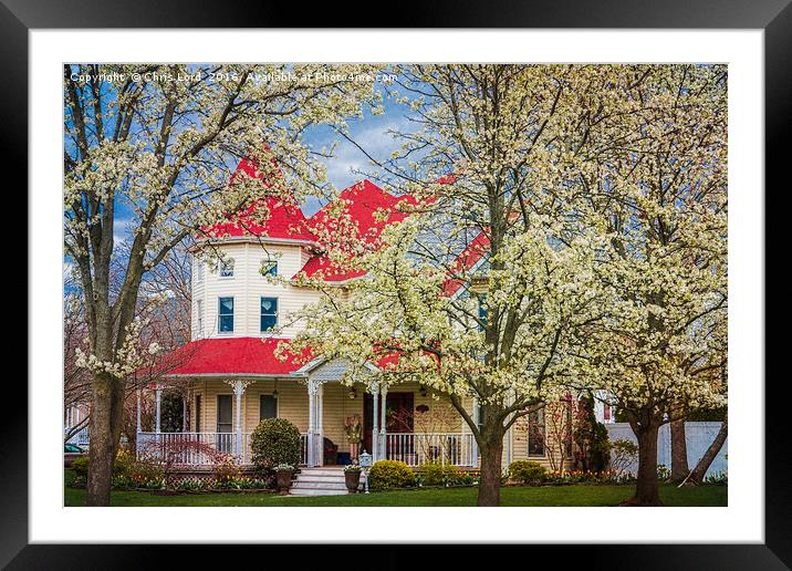 Springtime At The House On The Corner Framed Mounted Print by Chris Lord