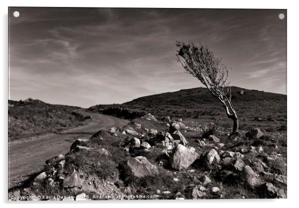 The Lone Tree, Islay, Scotland Acrylic by Kasia Design