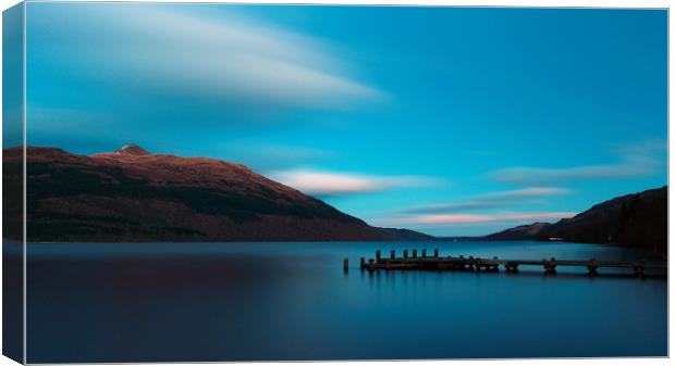 Loch Lomond Blue Canvas Print by Maria Gaellman