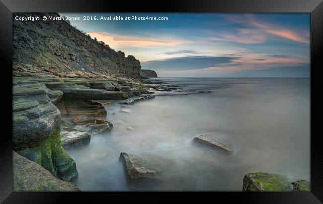The Rocks of Old Hartley Framed Print by K7 Photography