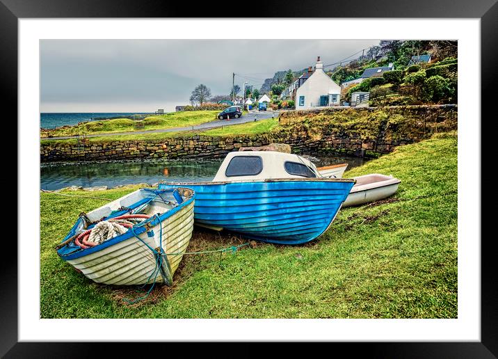 Corrie Harbour Framed Mounted Print by Valerie Paterson