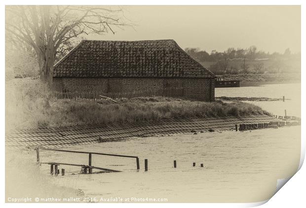 Landermere Quay 2 Traditional Style Print by matthew  mallett