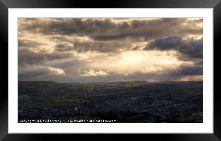 Sunset over the moors Framed Mounted Print by David Oxtaby  ARPS