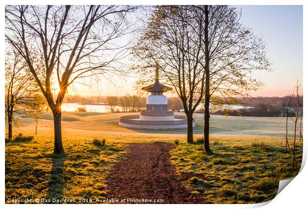 Sunrise Sunburst Print by Dan Davidson