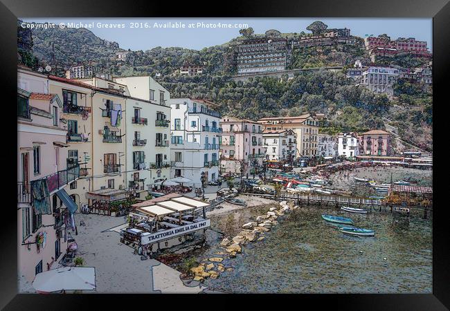 Sorrento, Italy Framed Print by Michael Greaves