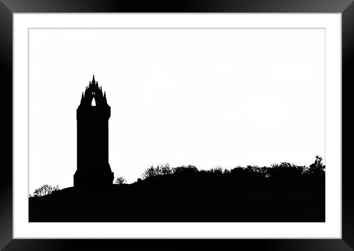 Wallace Monument Scotland Framed Mounted Print by mary stevenson