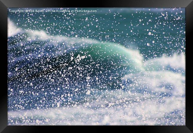 'Ocean Spray' Framed Print by Rob Booth