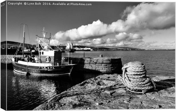Fishing Boat Lerwick Shetland Canvas Print by Lynn Bolt