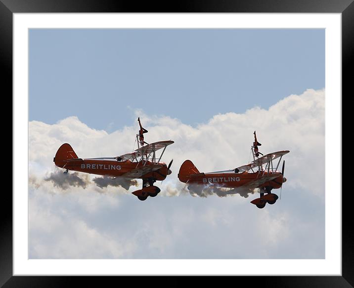 Wingwalkers air display Framed Mounted Print by David French