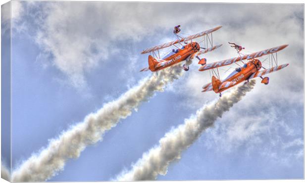wingwalkers Air Dispaly Canvas Print by David French