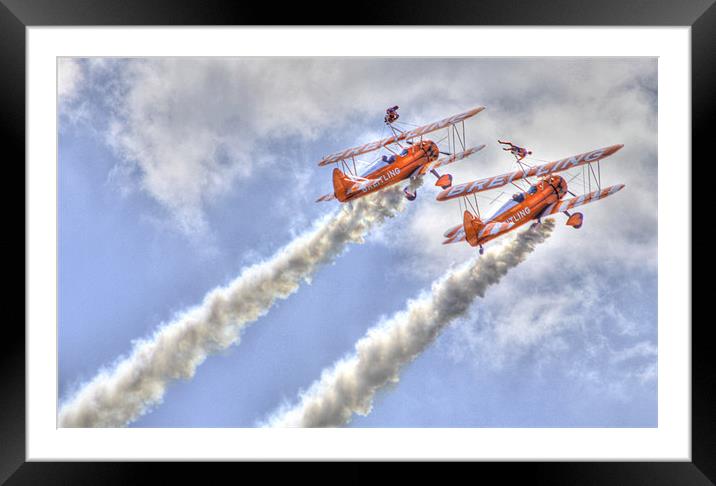 wingwalkers Air Dispaly Framed Mounted Print by David French