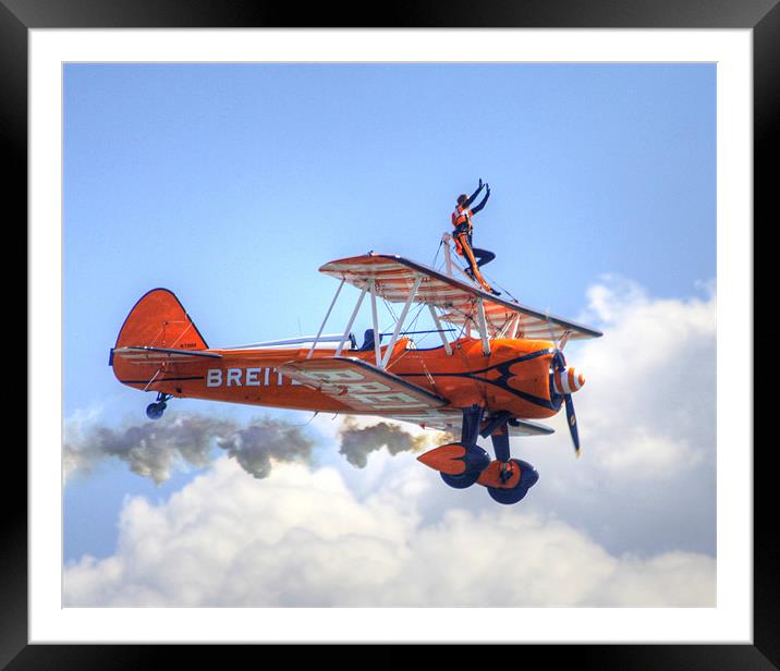 wingwalkers Air Display Framed Mounted Print by David French