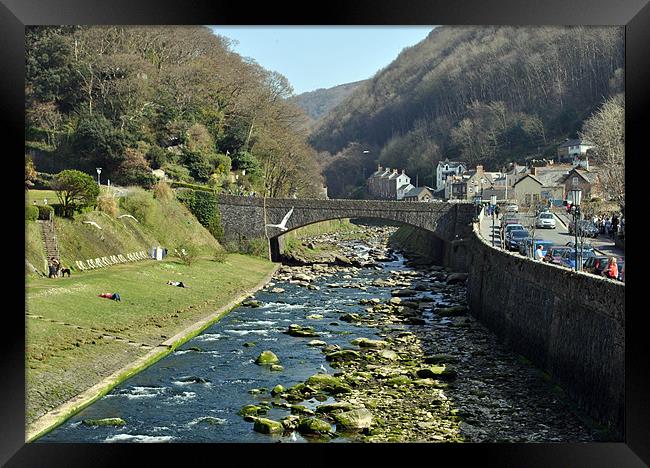The East Lyn River at Lynmouth Framed Print by graham young