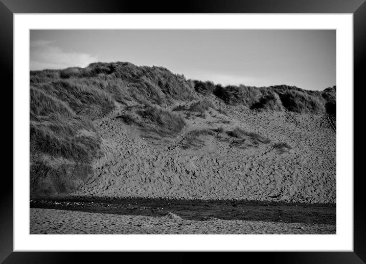 Sand Dunes at Saunton Framed Mounted Print by patricia cannock