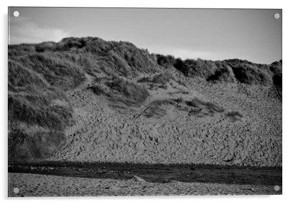 Sand Dunes at Saunton Acrylic by patricia cannock