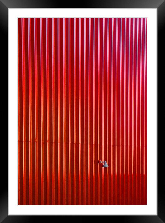 Red Framed Mounted Print by Tom Hall