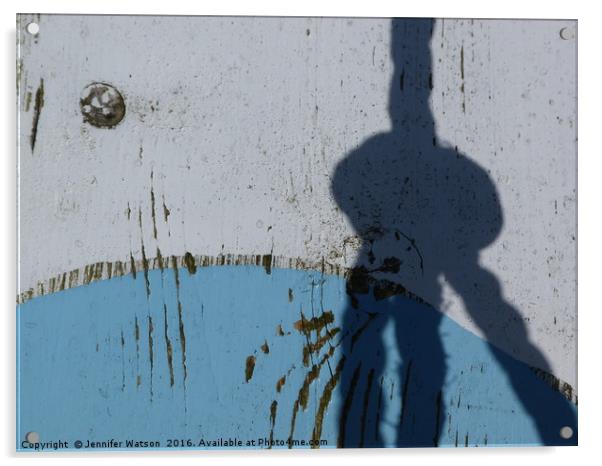 Knotty shadow Acrylic by Jennifer Henderson