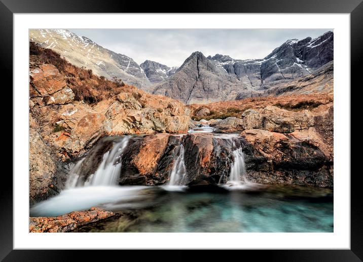 Fairy Pools Framed Mounted Print by Grant Glendinning