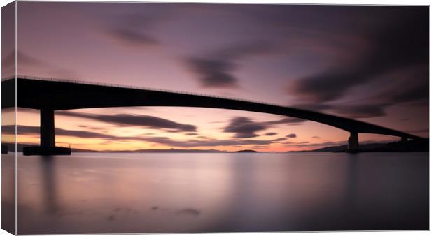 Skye Bridge After Sunset Canvas Print by Grant Glendinning