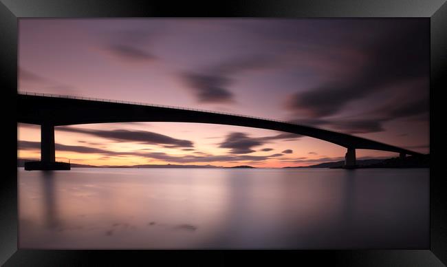 Skye Bridge After Sunset Framed Print by Grant Glendinning