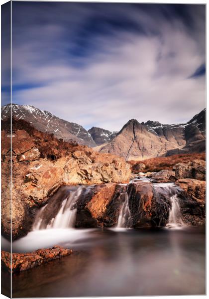 Ghost of the Fairy Pools Canvas Print by Grant Glendinning