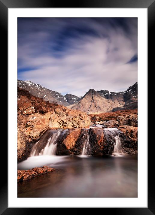 Ghost of the Fairy Pools Framed Mounted Print by Grant Glendinning