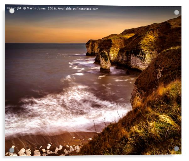 The Cliffs at Flamborough Acrylic by K7 Photography