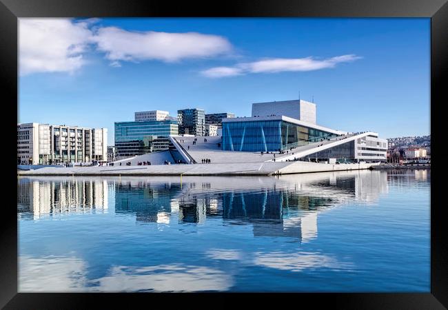 Oslo Opera House Framed Print by Valerie Paterson