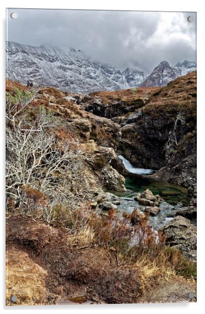 Fairy Pools Acrylic by Jolanta Kostecka