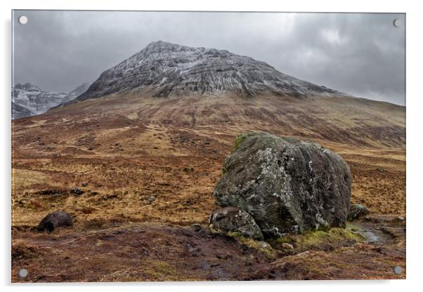 Scottish mountains Acrylic by Jolanta Kostecka
