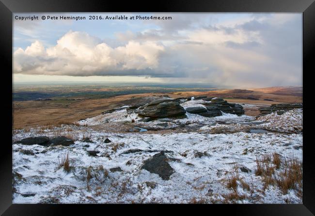 From Yes Tor on Dartmoor Framed Print by Pete Hemington