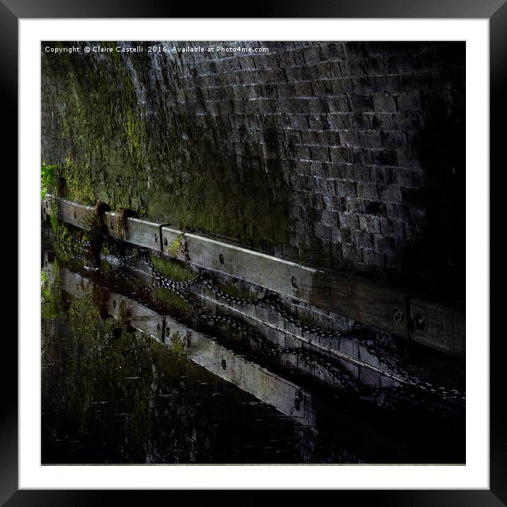 Brick in the wall Framed Mounted Print by Claire Castelli