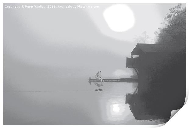 Quiet Contemplation (B&W version) Print by Peter Yardley