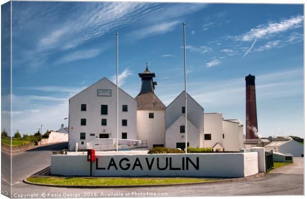 Lagavulin Distillery, Isle of Islay, Scotland Canvas Print by Kasia Design