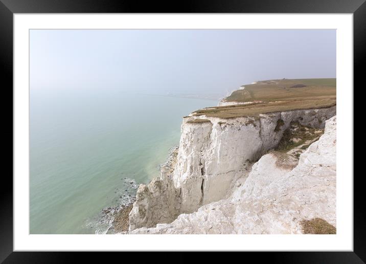 White Cliffs of Dover Framed Mounted Print by Ian Hufton