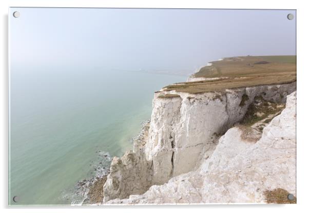 White Cliffs of Dover Acrylic by Ian Hufton