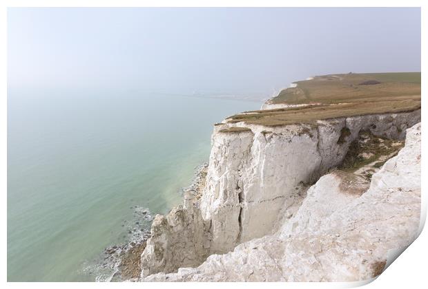 White Cliffs of Dover Print by Ian Hufton