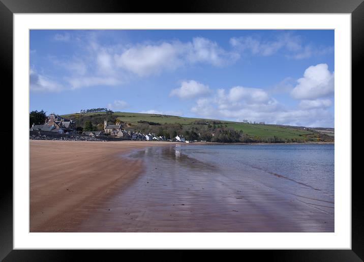 Rosemarkie From the Beach, Scotland Framed Mounted Print by Jacqi Elmslie