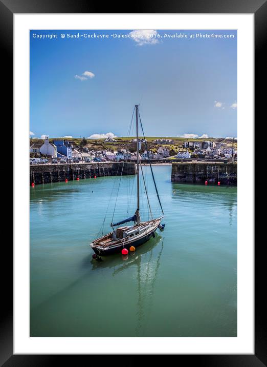 Portpatrick Harbour Framed Mounted Print by Sandi-Cockayne ADPS