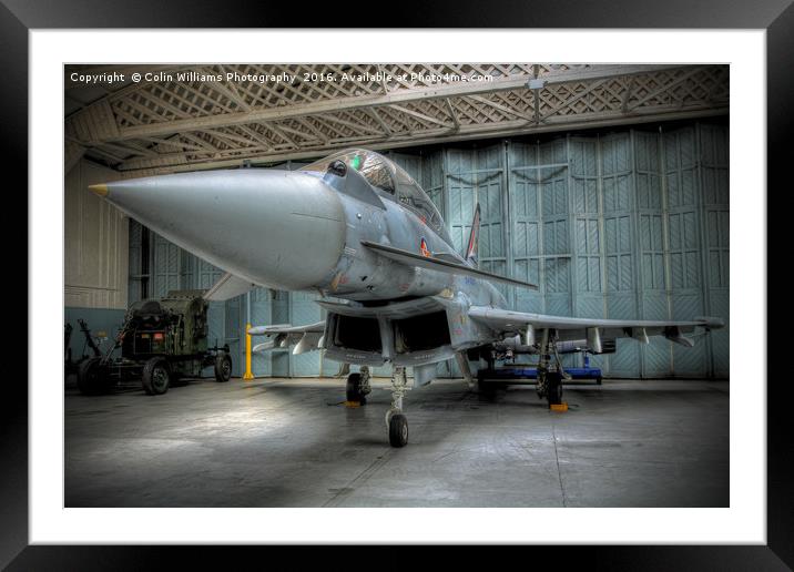 Eurofighter Typhoon At Rest  Framed Mounted Print by Colin Williams Photography
