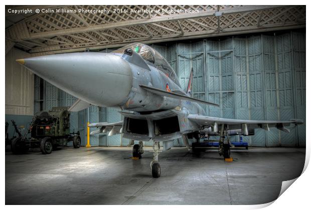 Eurofighter Typhoon At Rest  Print by Colin Williams Photography