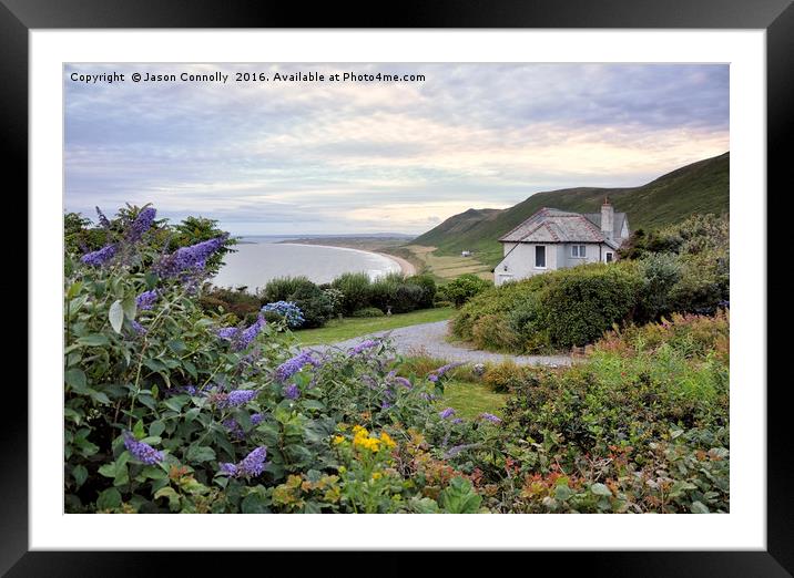 Rhossili Bay, South Wales Framed Mounted Print by Jason Connolly