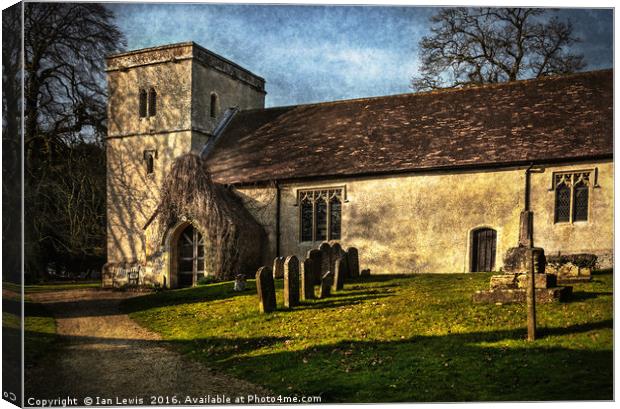 Chaddleworth St Andrews West Berkshire Canvas Print by Ian Lewis